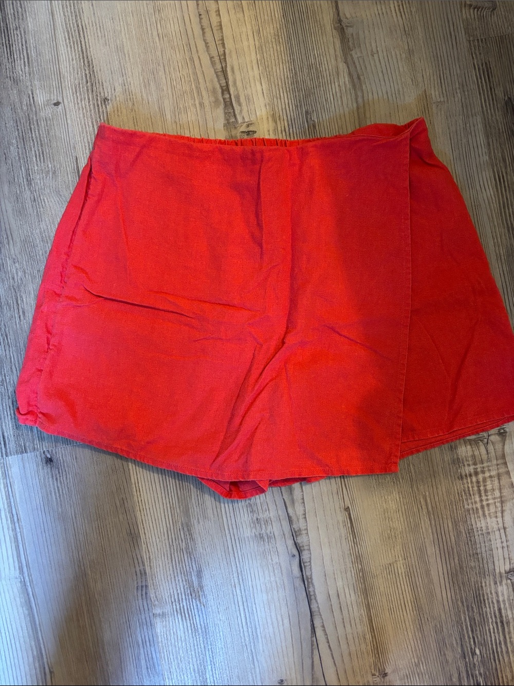 Old Navy Red Wrap Skort